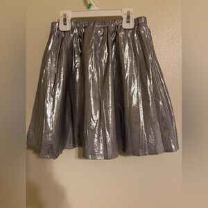 GAP Silver Mini Skater Skirt